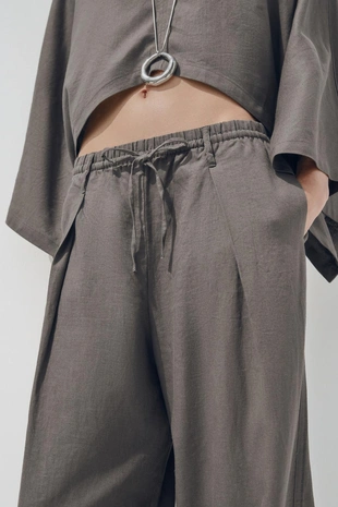 Брюки из льна