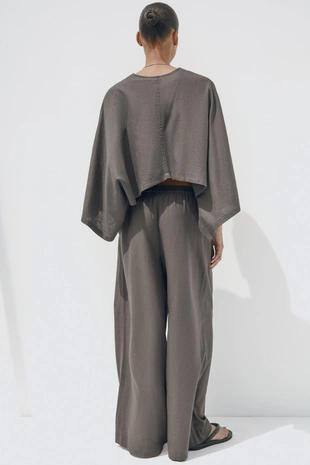 Брюки из льна