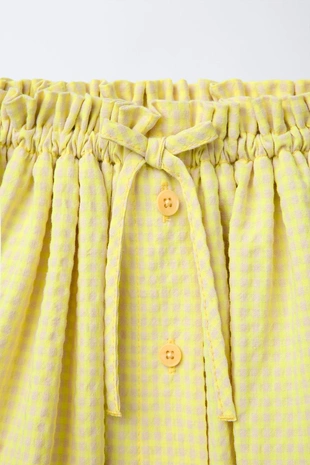 Юбка-шорты в клетку виши- Заказать в России