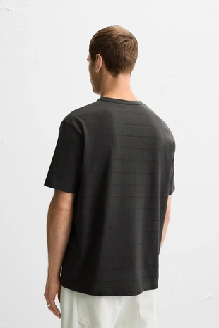 Футболка в полоску с воротником на пуговицах- Заказать в России