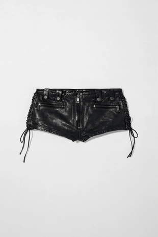 Кожаные шорты KATE MOSS X ZARA- Заказать в России