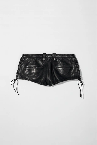 Кожаные шорты KATE MOSS X ZARA- Заказать в России