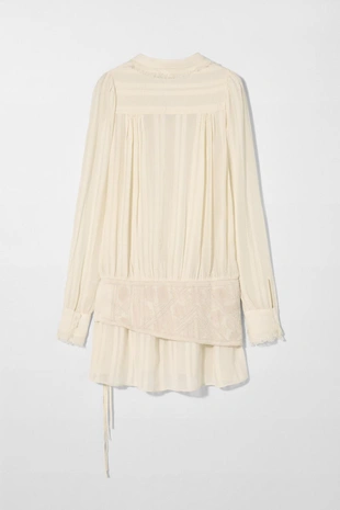 Платье с поясом и вышивкой KATE MOSS X ZARA- Заказать в России