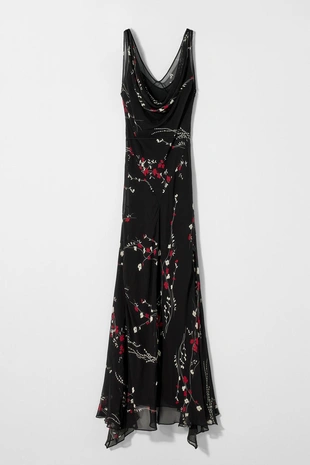 Платье из шелка с принтом KATE MOSS X ZARA- Заказать в России