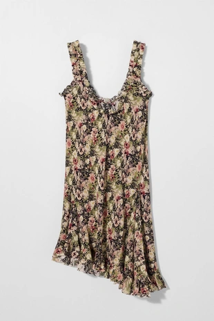 Платье из шелка с принтом KATE MOSS X ZARA- Заказать в России