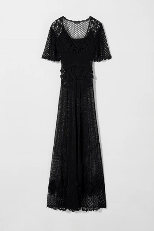 Платье вязаное крючком KATE MOSS X ZARA- Заказать в России