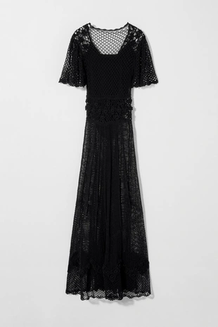 Платье вязаное крючком KATE MOSS X ZARA- Заказать в России