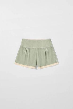 Купить Zara Шорты из вельвета с кружевом KATE MOSS X ZARA