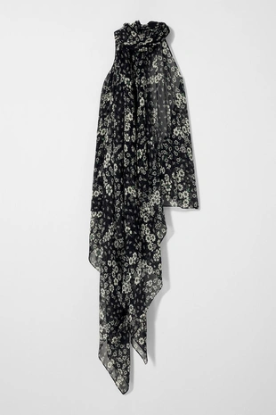 Купить Zara Топ-бандо из шелка HALTER KATE MOSS X ZARA