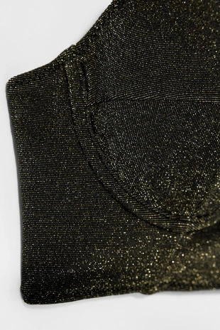 Блестящий бикини топ KATE MOSS X ZARA- Заказать в России