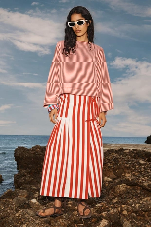 Купить Zara Футболка в полоску LIMITED EDITION