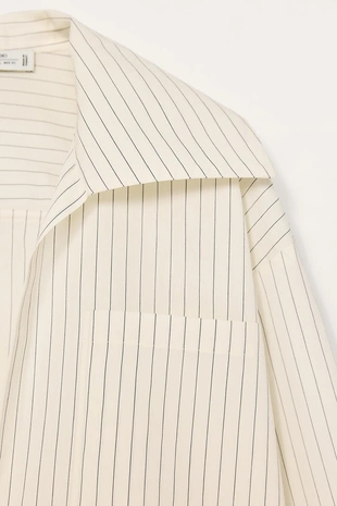 Рубашка в полоску с разрезами LIMITED EDITION- Заказать в России