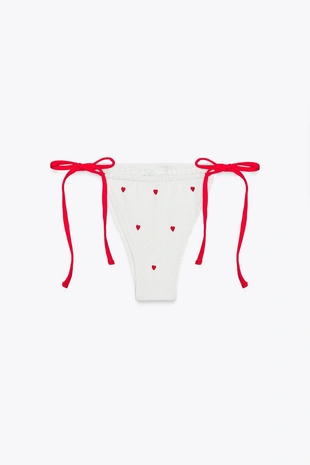 Плавки-бикини с эластичной вышивкой- Заказать в России