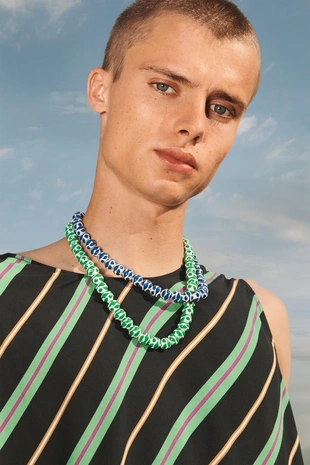 Майка-рубашка в полоску LIMITED EDITION- Заказать в России