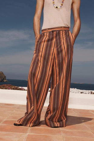 LIMITED EDITION полосатые джинсы-широкие брюки- Заказать в России