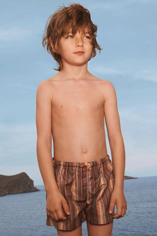 Полосатые плавательные бермуды - ограниченная коллекция- Заказать в России