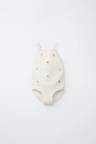 Купить Zara Купальник с цветочным аппликей на 3-6 лет