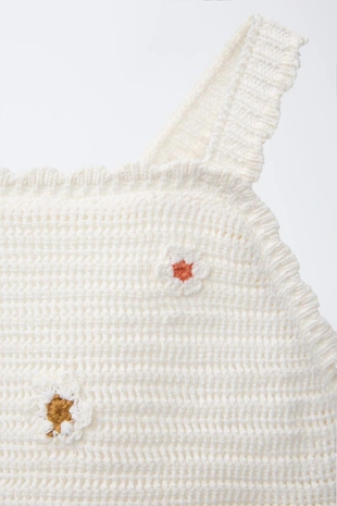 Купальник с цветочным аппликей на 3-6 лет- Заказать в России