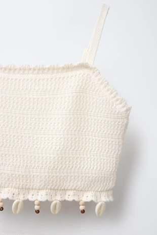 Топ и юбка в технике вязки ракушка- Заказать в России