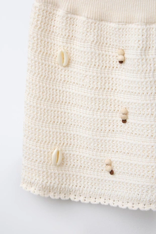 Топ и юбка в технике вязки ракушка- Заказать в России