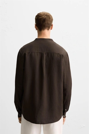 Рубашка из хлопка и льна