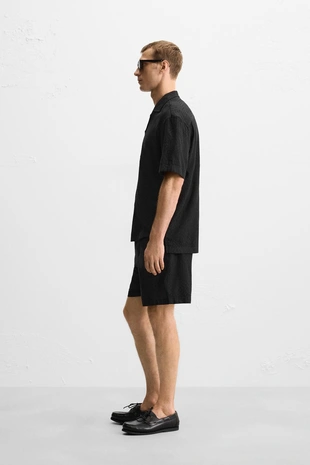 Жаккардовая рубашка с геометрическим узором- Заказать в России