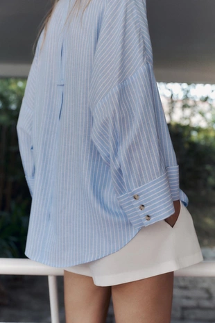 Полосатая рубашка ZARA- Заказать в России