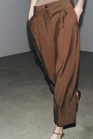 Укороченные брюки с защипами — ZW COLLECTION