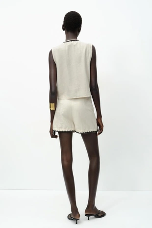 Шорты-бермуды с вышивкой- Заказать в России