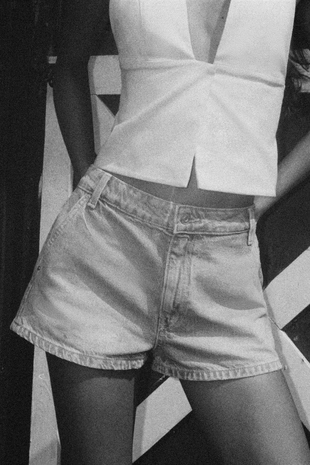 Шорты чино из денима TRF- Заказать в России