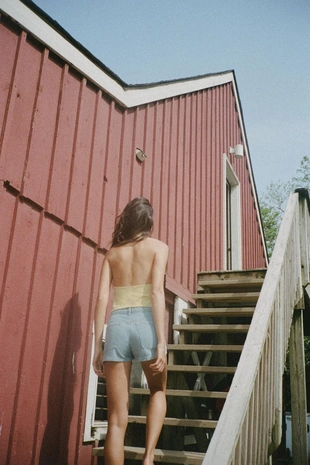 Шорты чино из денима TRF- Заказать в России