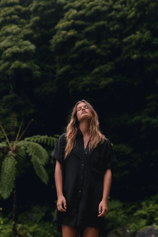 Комбинезон из струящейся ткани с карманами- Заказать в России