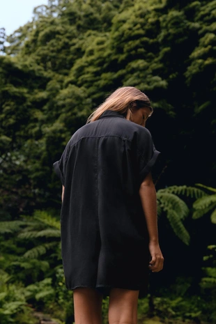 Комбинезон из струящейся ткани с карманами- Заказать в России