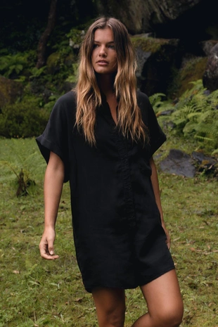 Комбинезон из струящейся ткани с карманами- Заказать в России