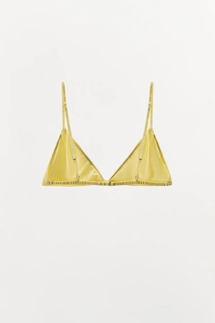 Треугольный бралетт из шелка- Заказать в России