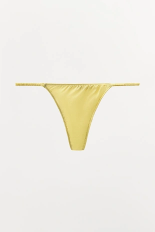 Трусы-танга из шелка- Заказать в России