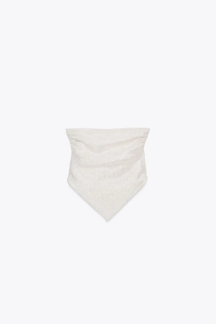 Топ-бандо с блестящей нитью- Заказать в России