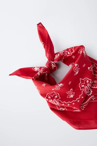 Red | 0653/625/600 - Zara Печатный бандана