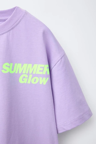 Футболка с текстовым принтом- Заказать в России