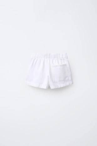 Купить Zara Джинсовые шорты с эластичным поясом