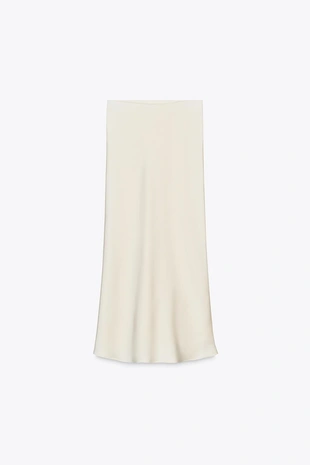 Атласная юбка миди- Заказать в России