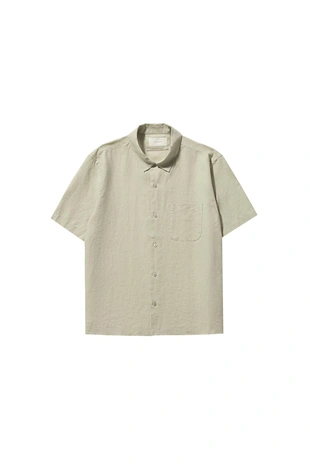 Light beige | 4336/181/092 - Zara Рубашка поло из 100% льна