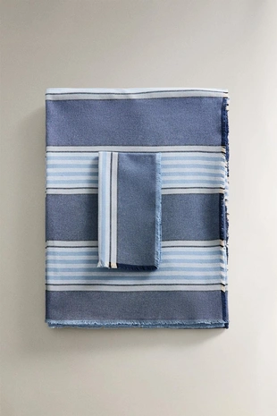 DYED THREAD STRIPED TABLECLOTH- Заказать в России