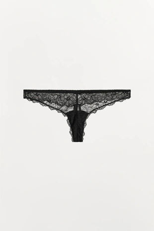 Кружевные трусы-танга
