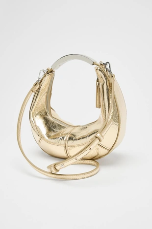 Golden | 6500/610/302 - Zara Овальная сумка с металлической ручкой