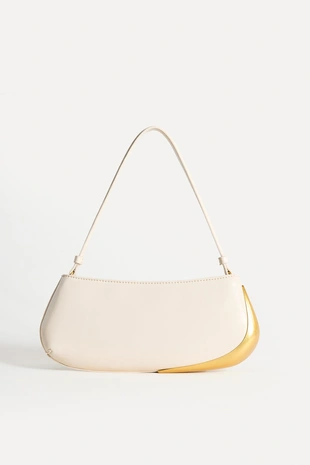 white | 6583/510/850 - Zara Сумка с плечевым ремнем и металлической деталью — 50TH ANNIVERSARY