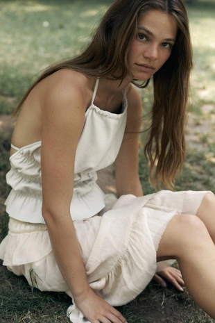 Юбка из жоржета с воланами — LIMITED EDITION- Заказать в России