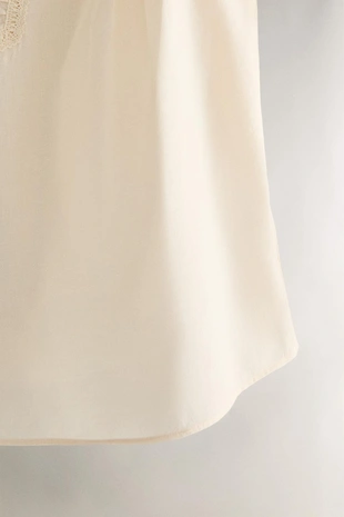 Хлопковый топ с вышивкой- Заказать в России