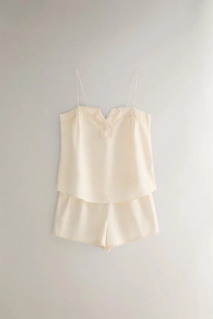 Хлопковый топ с вышивкой- Заказать в России