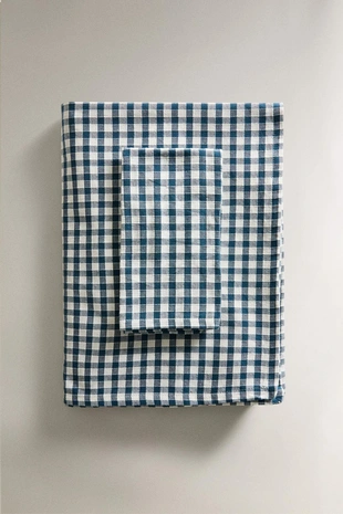 Хлопковый скатерть в клетку GINGHAM- Заказать в России
